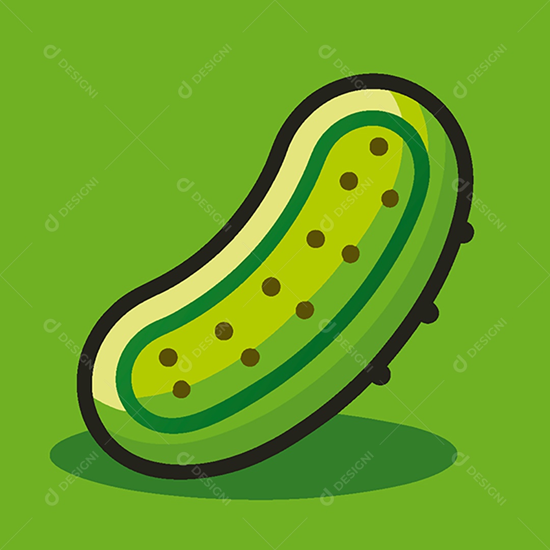 Modelo de Ícone de Logo Pepino Vetor EPS
