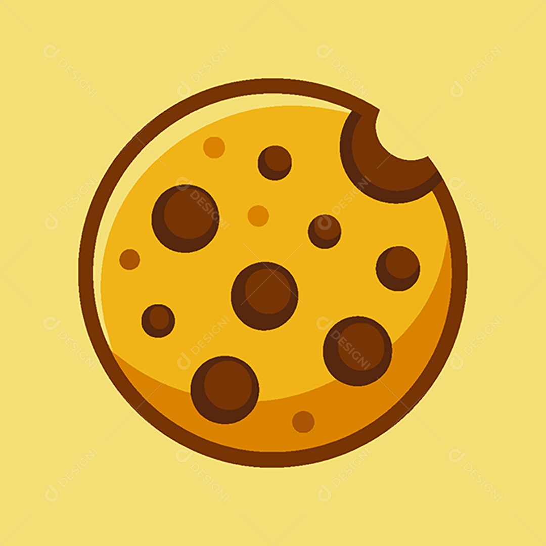 Modelo de Ícone de Logo Biscoito Vetor EPS