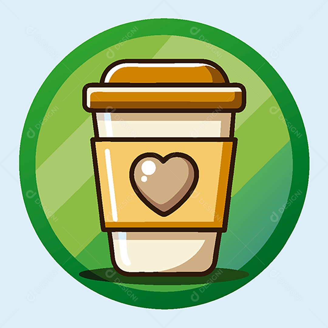 Modelo de Ícone de Logo Café Vetor EPS