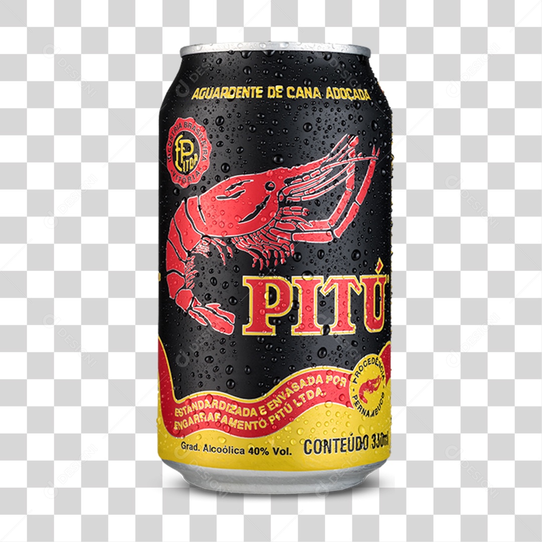 Lata de Cachaça PNG Transparente