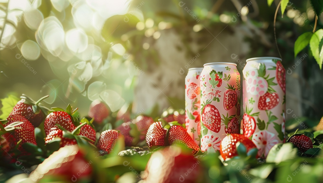 Smoothie de frutas fresco em um copo com fatias de fruta sobre uma mesa de madeira