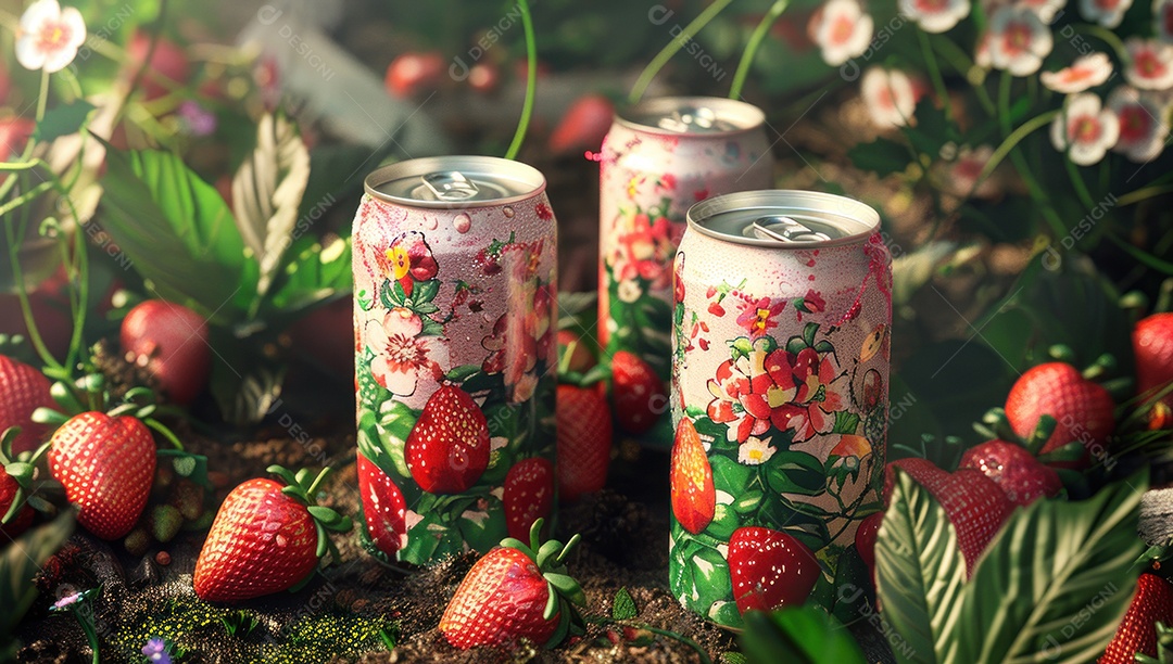 Smoothie de frutas fresco em um copo com fatias de fruta sobre uma mesa de madeira