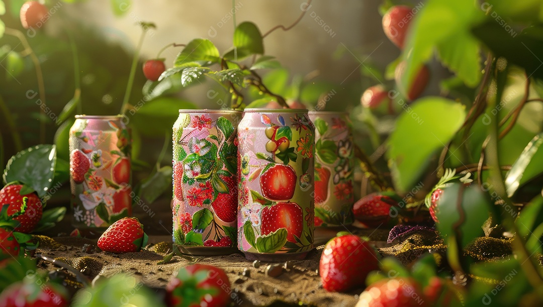 Smoothie de frutas fresco em um copo com fatias de fruta sobre uma mesa de madeira