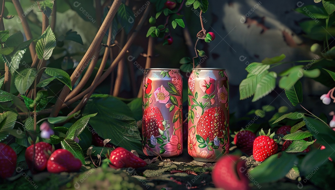 Smoothie de frutas fresco em um copo com fatias de fruta sobre uma mesa de madeira