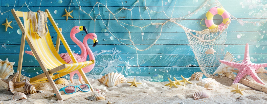 Paisagem tropical exuberante areia branca com palmeiras e mar azul-turquesa