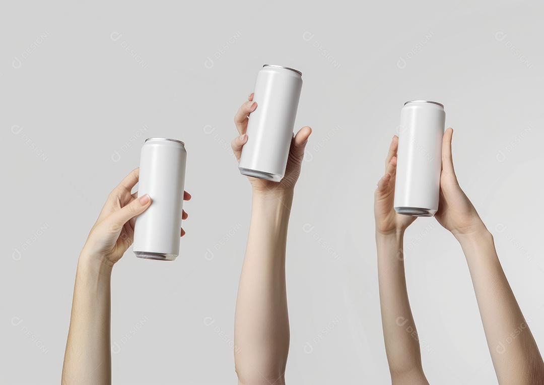 Maquete de lata de alumínio