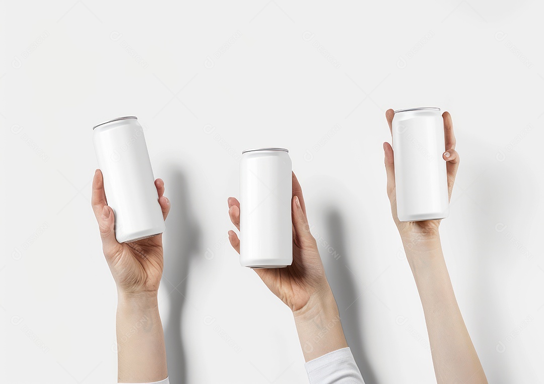 Maquete de lata de alumínio