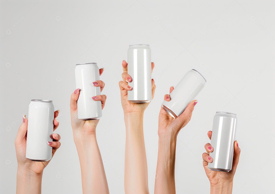 Maquete de lata de alumínio