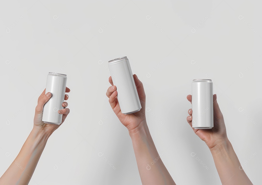 Maquete de lata de alumínio