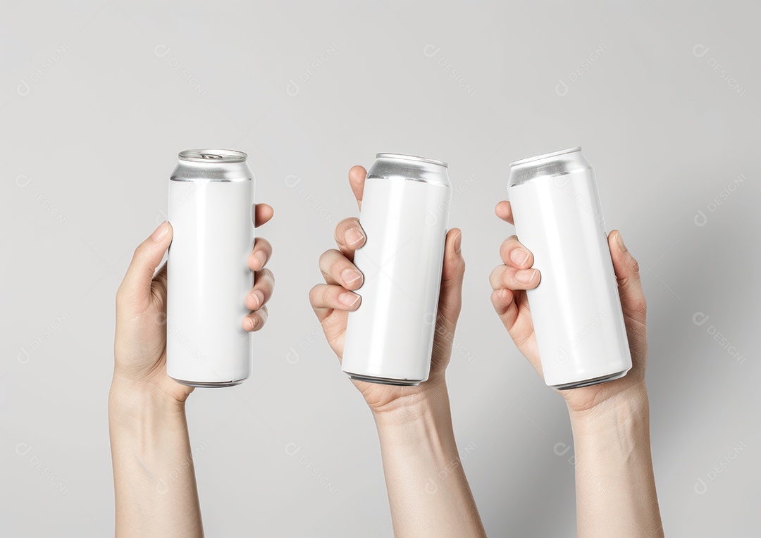 Maquete de lata de alumínio