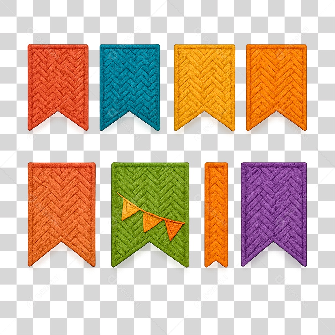 Transparent PNG June Party Flag