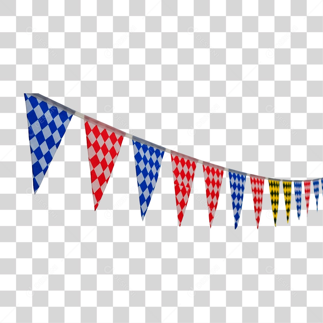 Bandeirinha de Festa Junina PNG Transparente