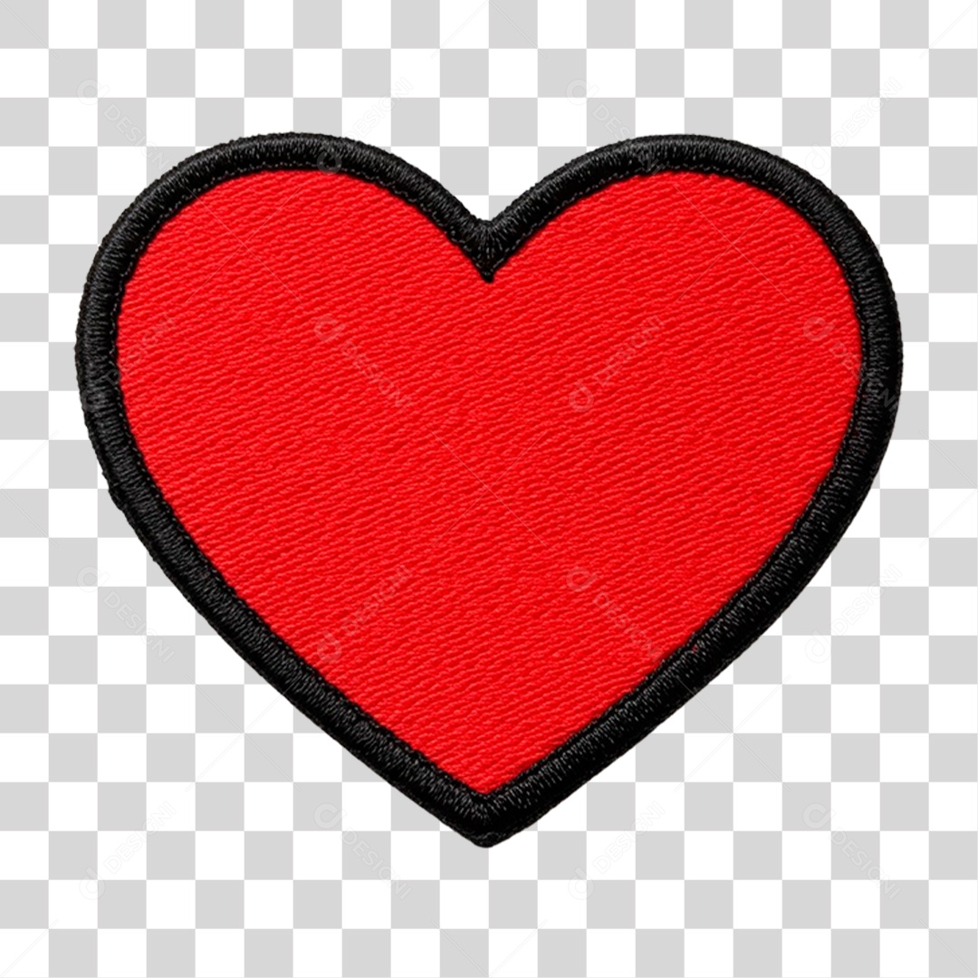 Coração Junino PNG Transparente