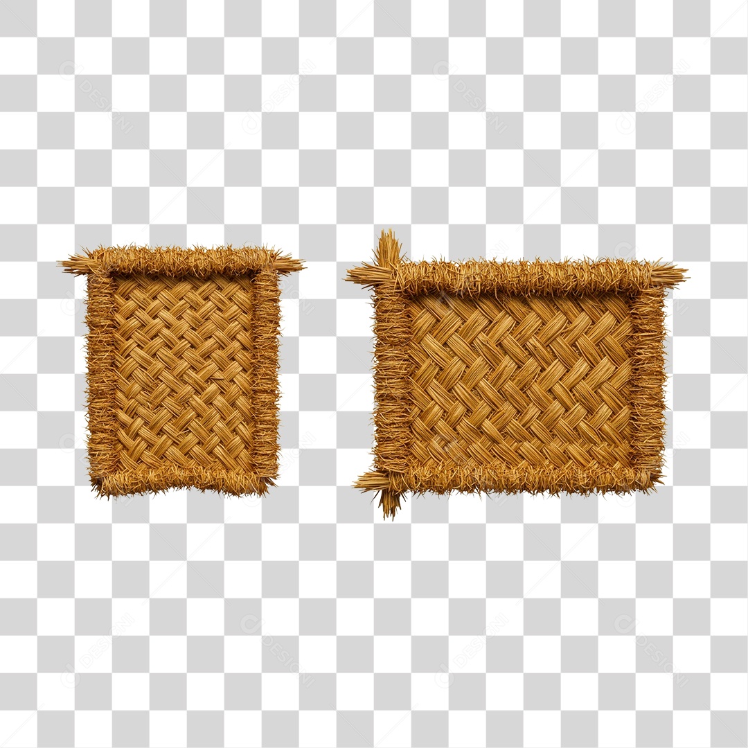 Placa de Bambu PNG Transparente