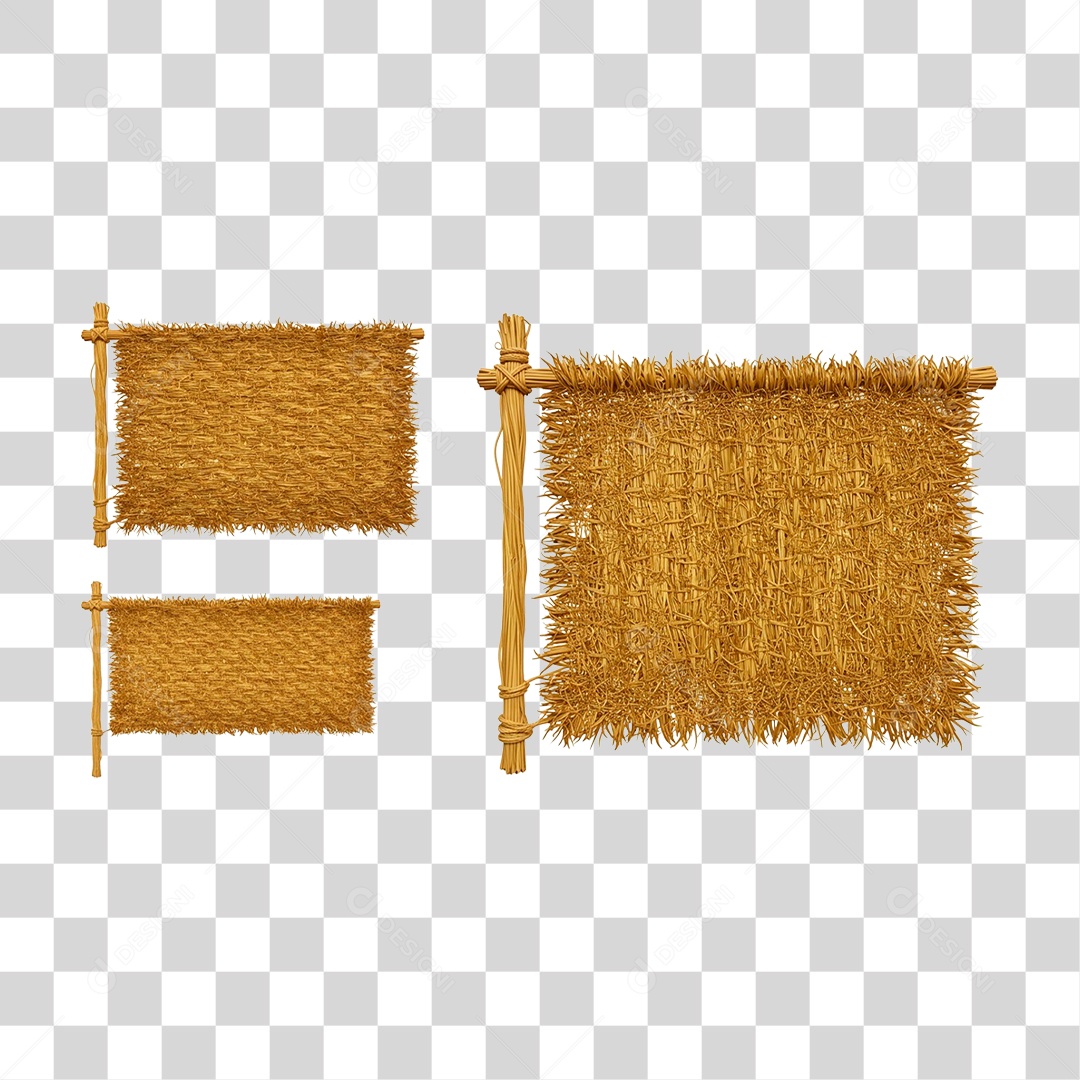 Placa de Bambu PNG Transparente