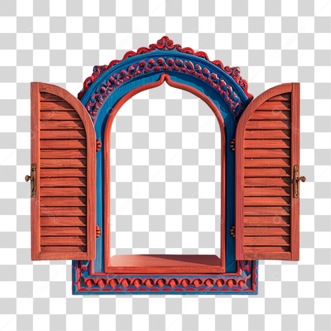 Janela de Festa Junina PNG Transparente