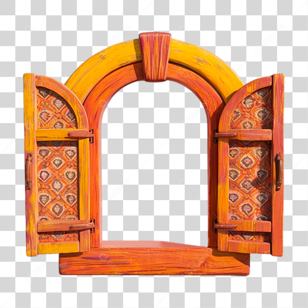 Janela de Festa Junina PNG Transparente