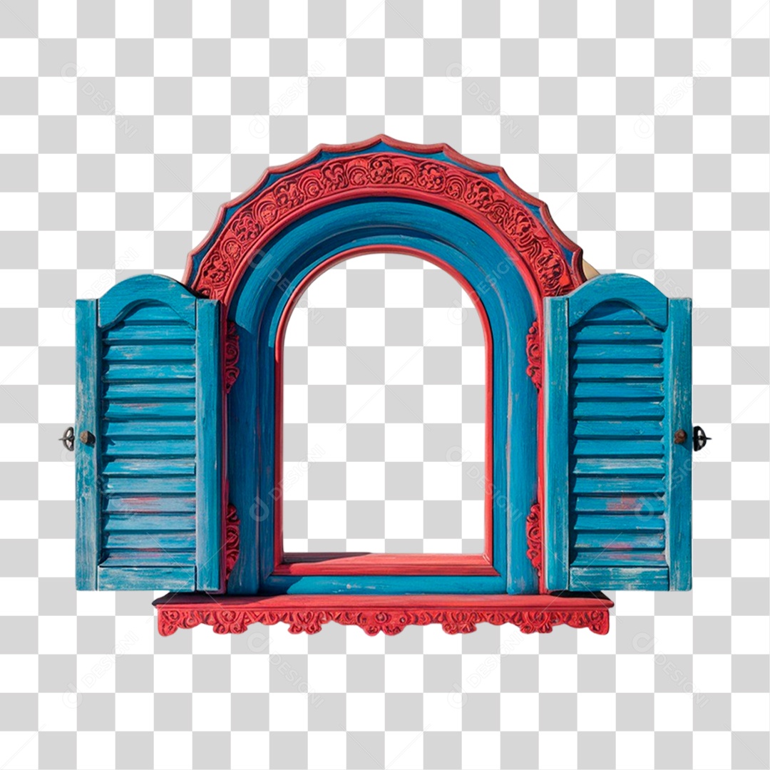 Janela de Festa Junina PNG Transparente