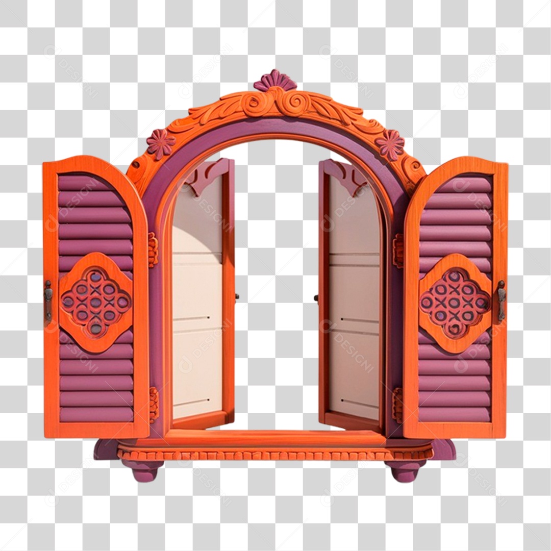 Janela de Festa Junina PNG Transparente