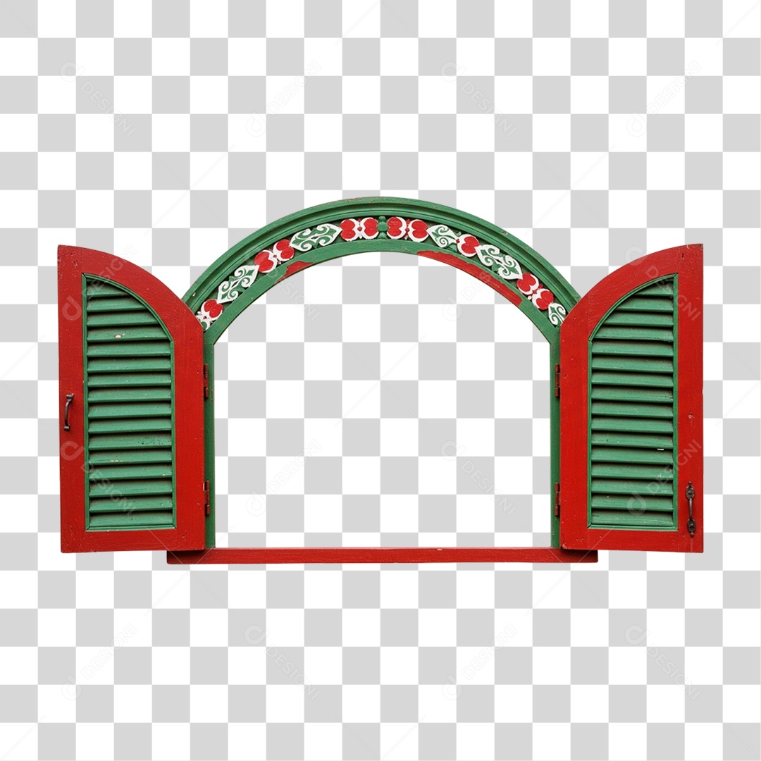 Janela de Festa Junina PNG Transparente