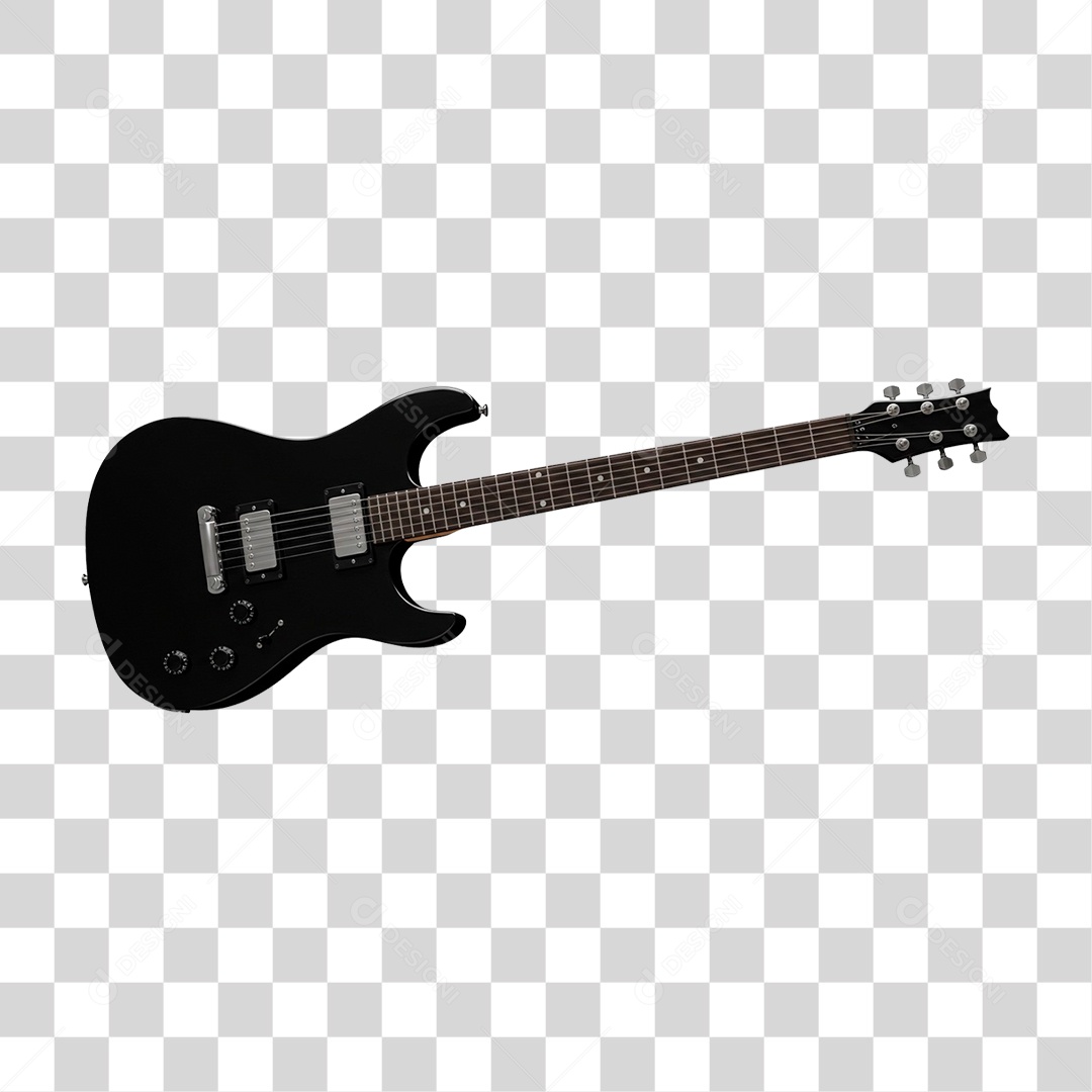 Segurando Guitarra PNG Transparente