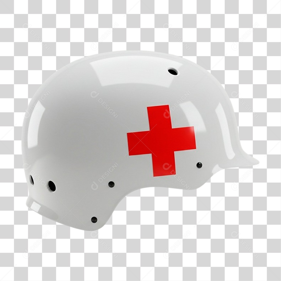 Capacete de Primeiro Socorros PNG Transparente