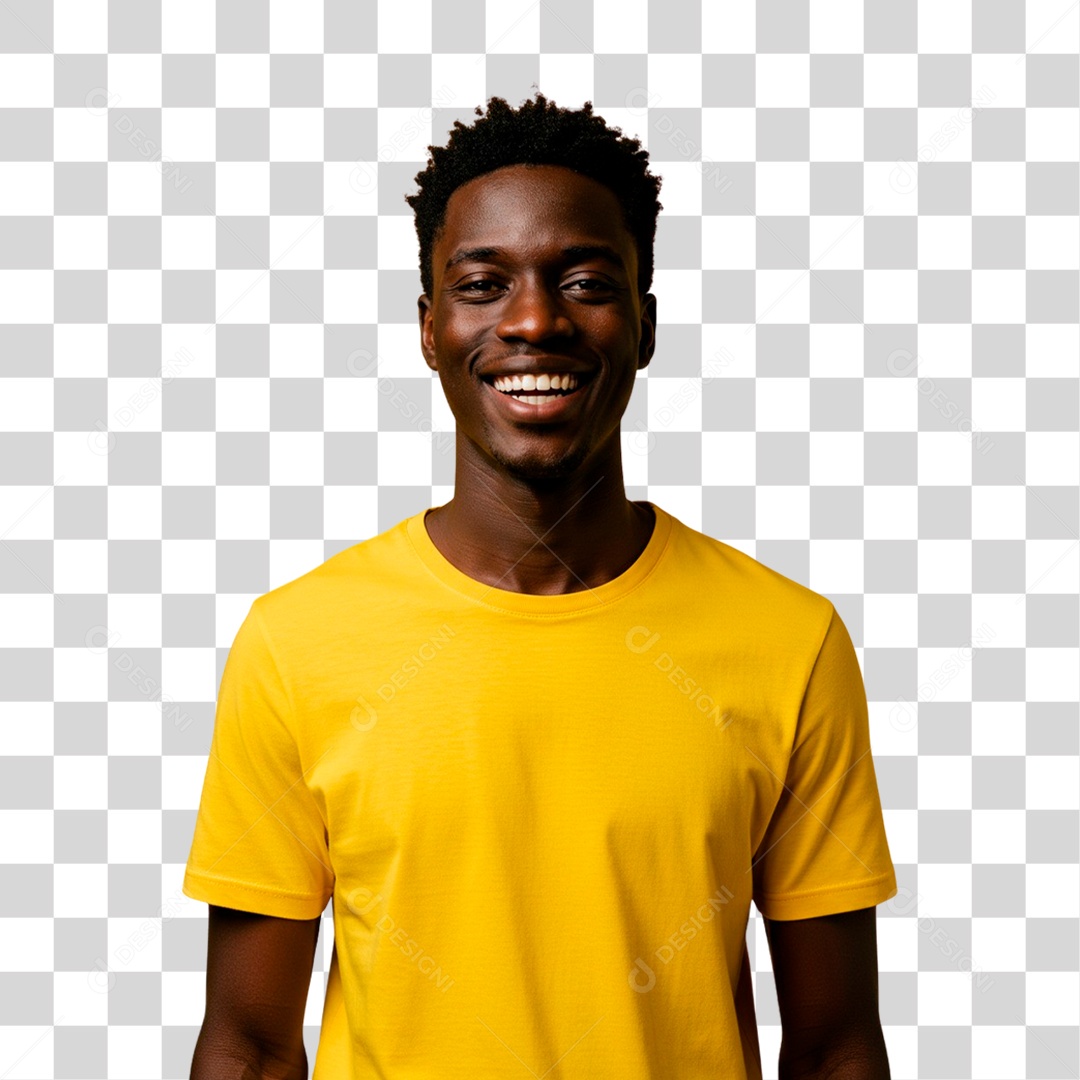 Homem Negro Sorrindo PNG Transparente