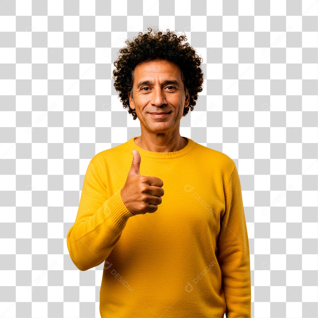 Homem Fazendo Sinal de Beleza PNG Transparente