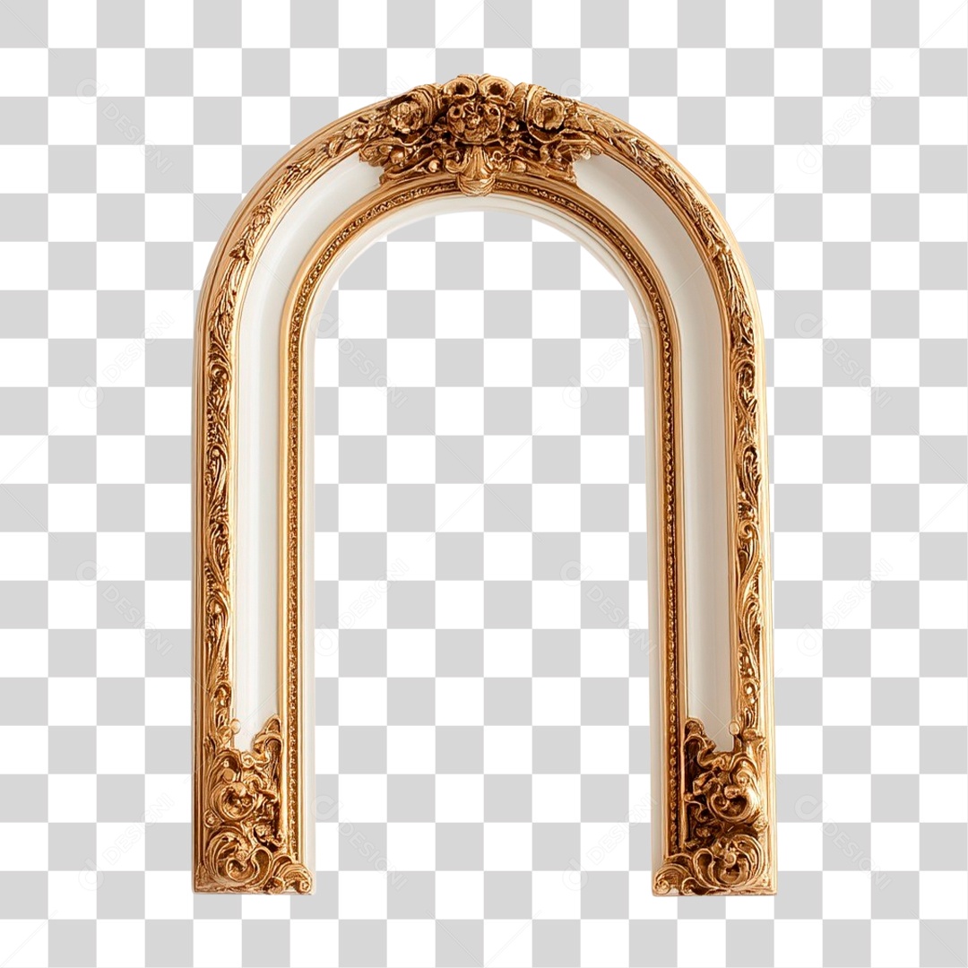 Moldura Dourada PNG Transparente