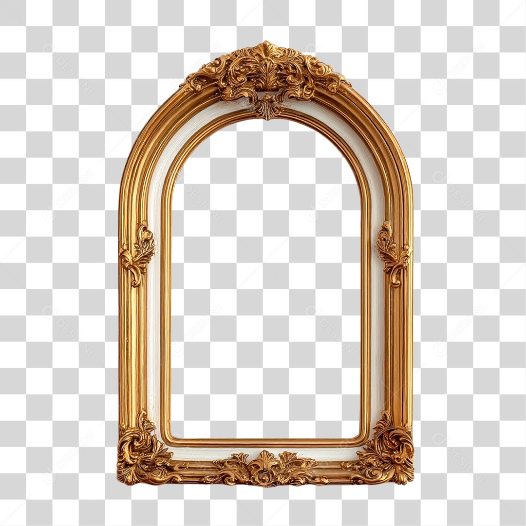 Moldura Dourada PNG Transparente