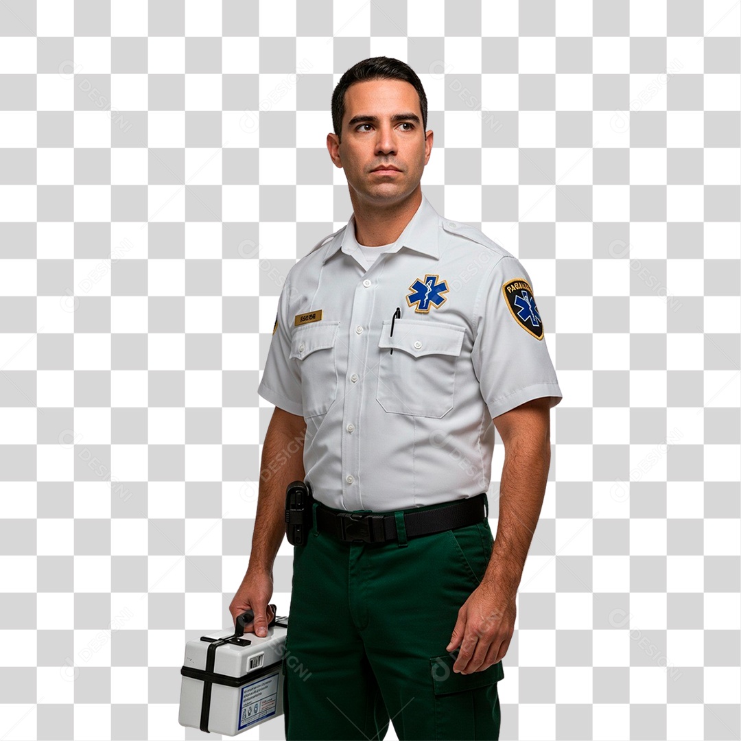 Enfermeiro da Samu PNG Transparente