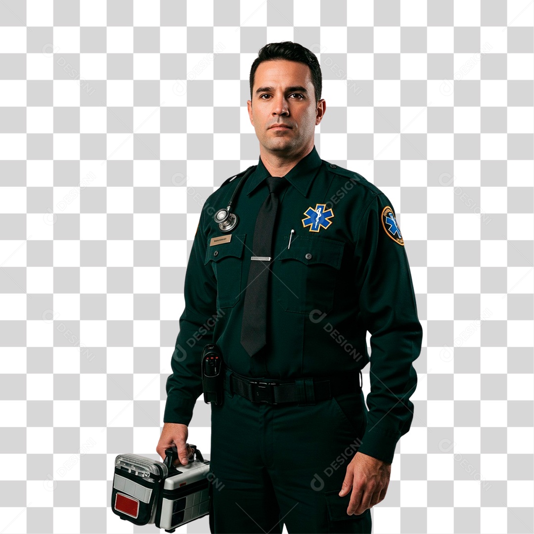 Enfermeiro da Samu PNG Transparente