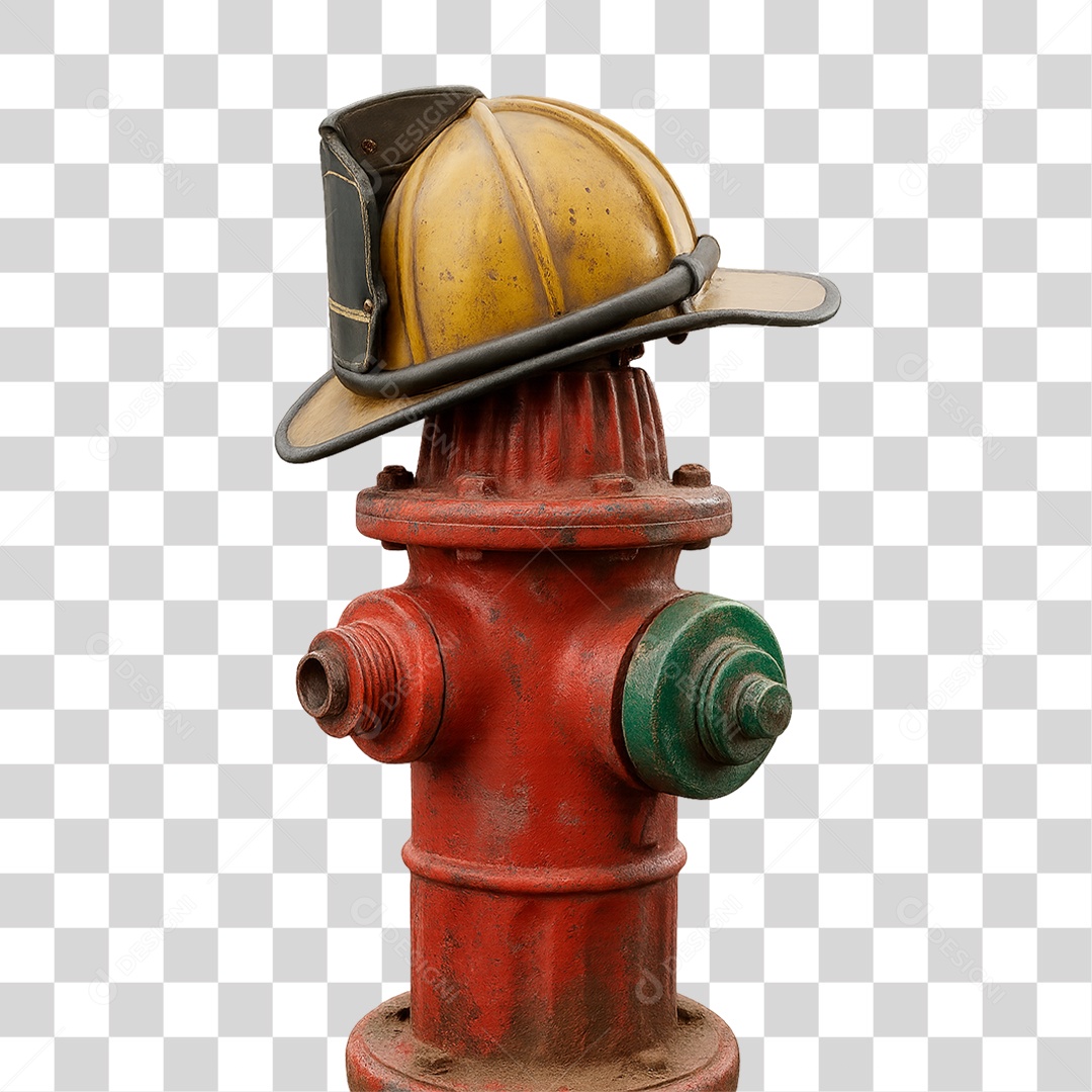 Hidrante Vermelho PNG Transparente