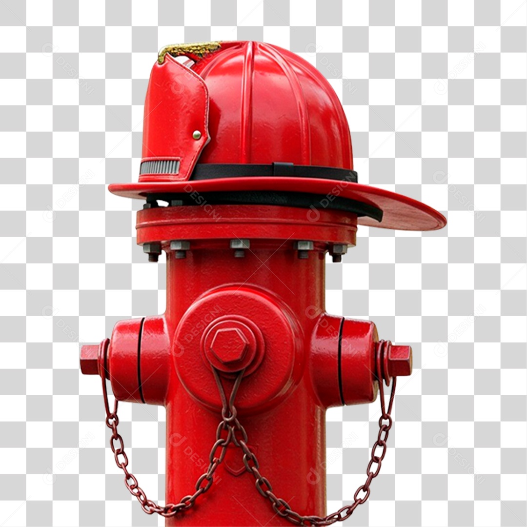 Hidrante Vermelho PNG Transparente