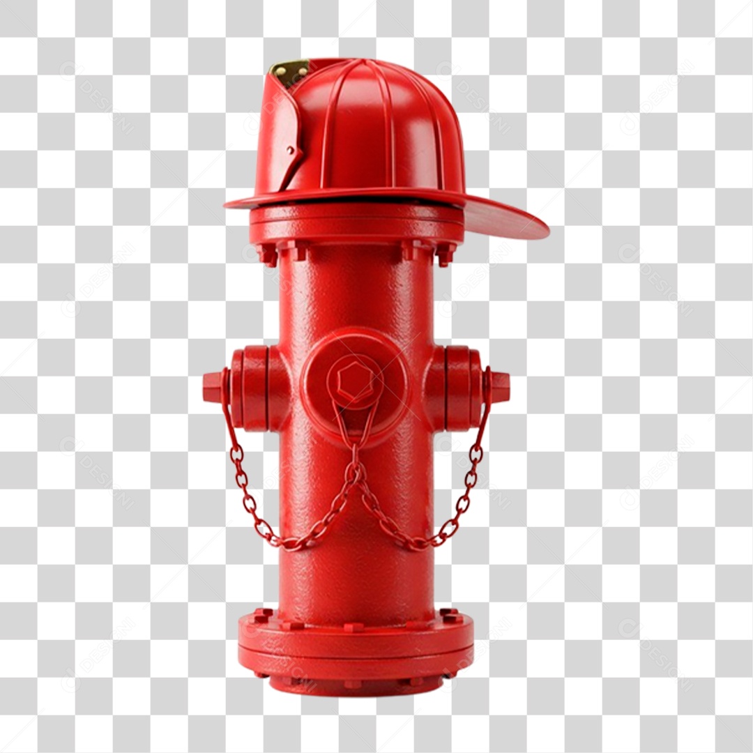 Hidrante Vermelho PNG Transparente