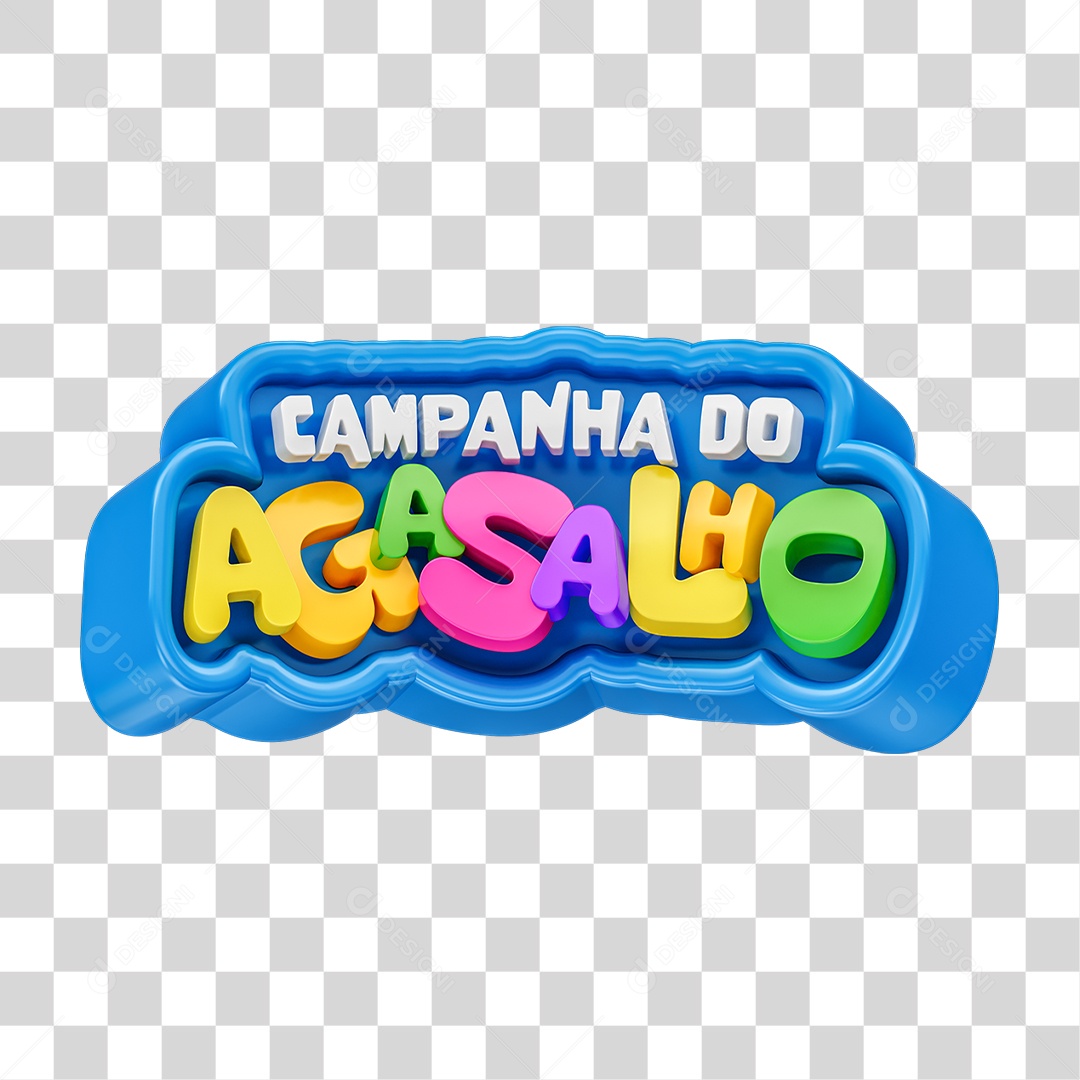 Selo 3D Agasalho PNG Transparente