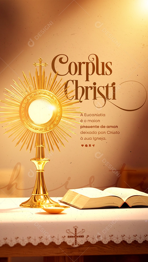 Story Dia de Corpus Christi 19 de Junho Social Media PSD Editável