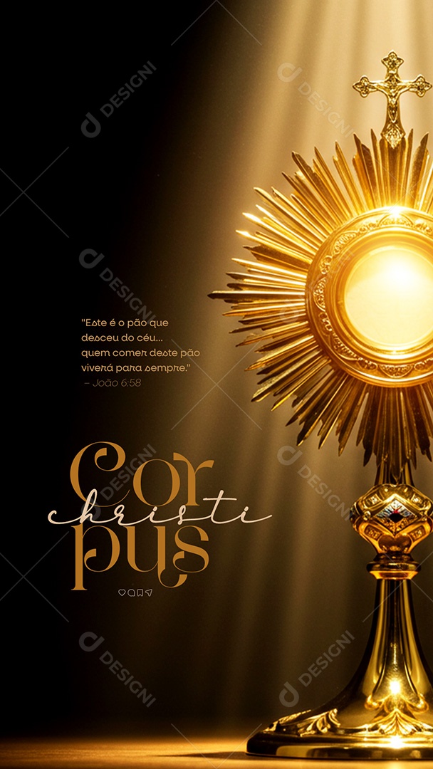 Story Dia de Corpus Christi 19 de Junho Social Media PSD Editável