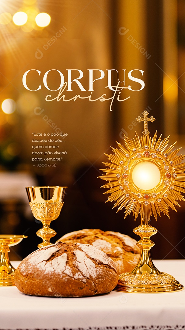 Story Dia de Corpus Christi 19 de Junho Social Media PSD Editável