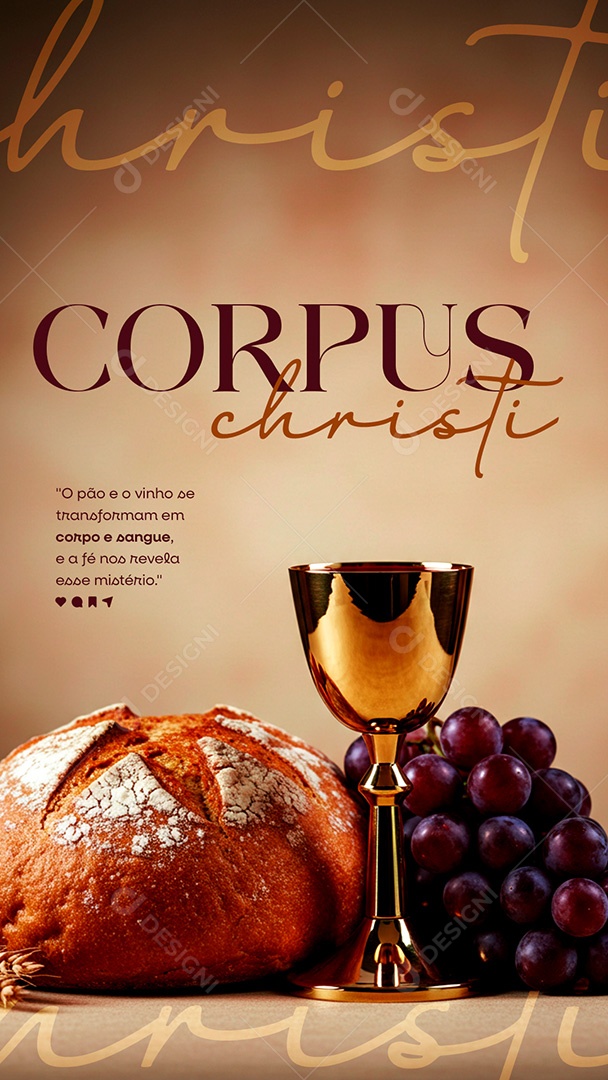 Story Dia de Corpus Christi 19 de Junho Social Media PSD Editável