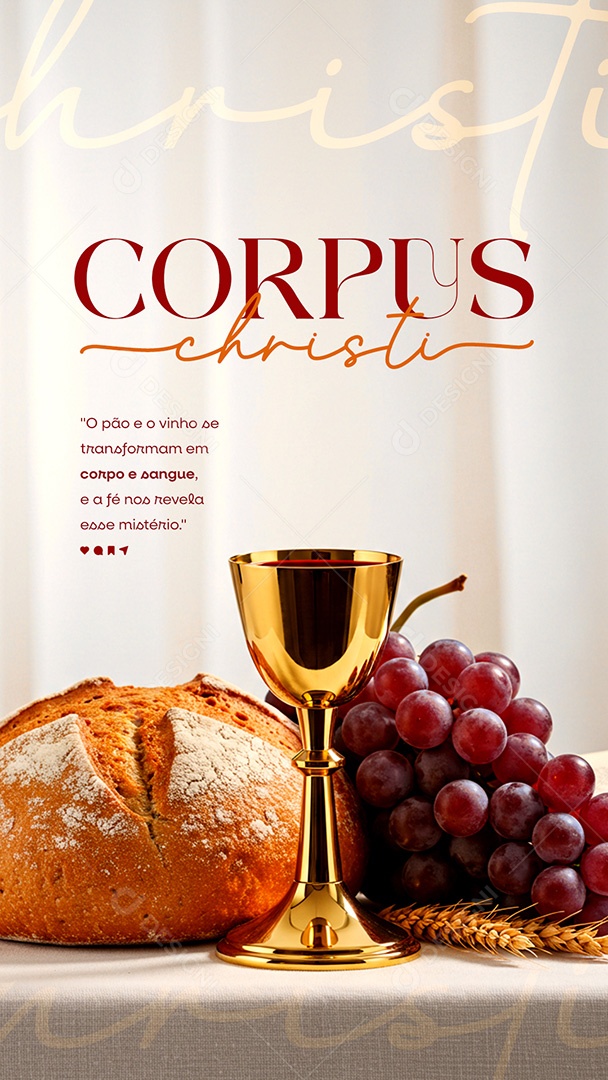 Story Dia de Corpus Christi 19 de Junho Social Media PSD Editável