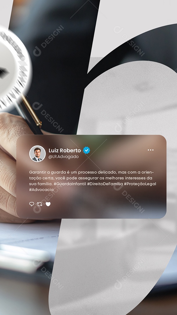 Story Advocacia Feedback Social Media PSD Editável