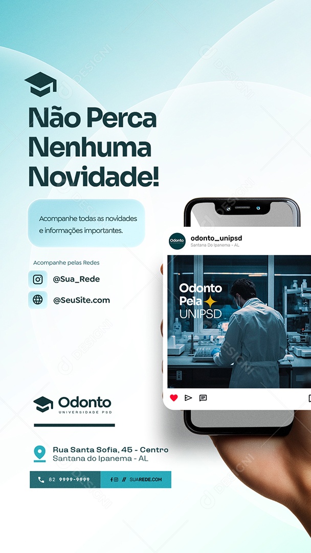 Story Curso Preparatório Não Perca Nenhuma Novidade Social Media PSD Editável