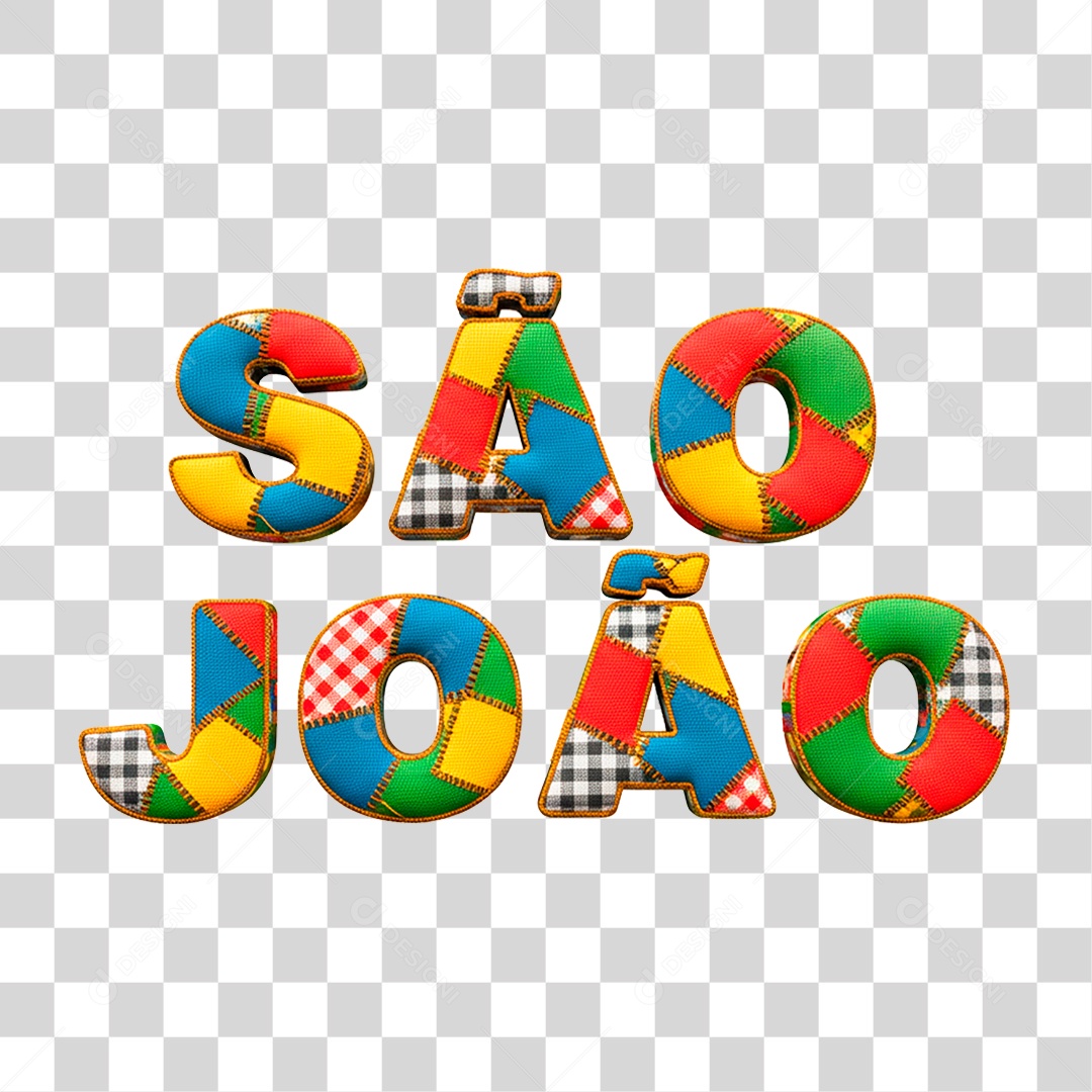 Selo 3D São João PNG Transparente