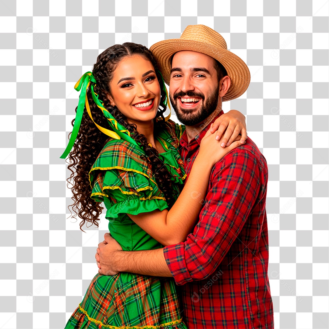 Casal de Festa Junina PNG Transparente