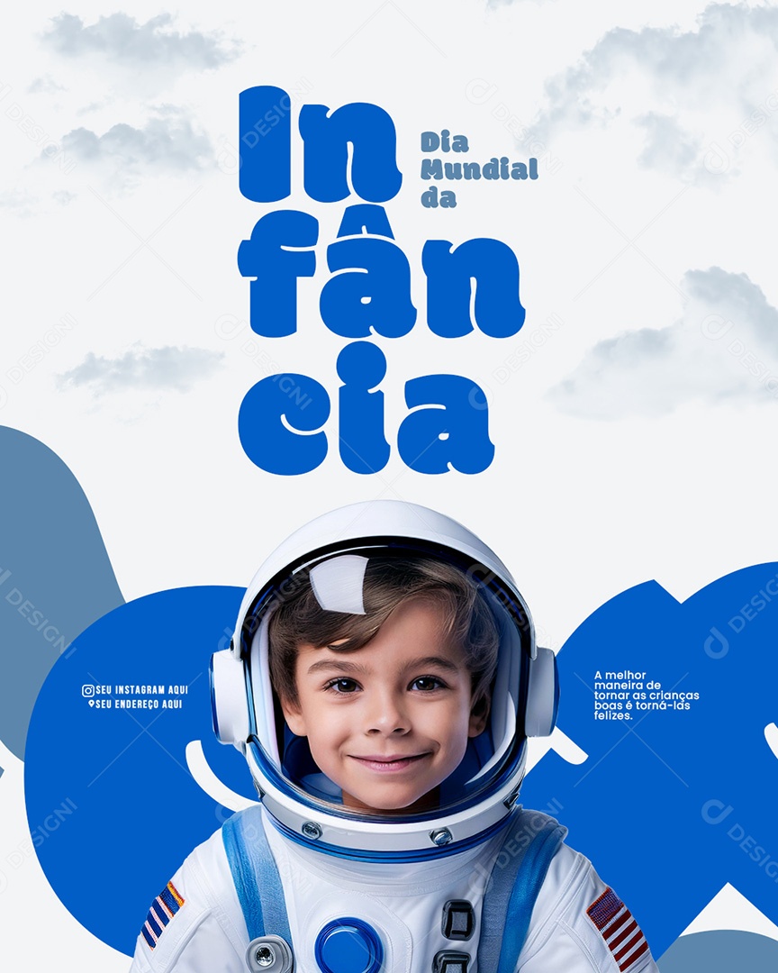 Dia Mundial da Infância 21 de Março Social Media PSD Editável