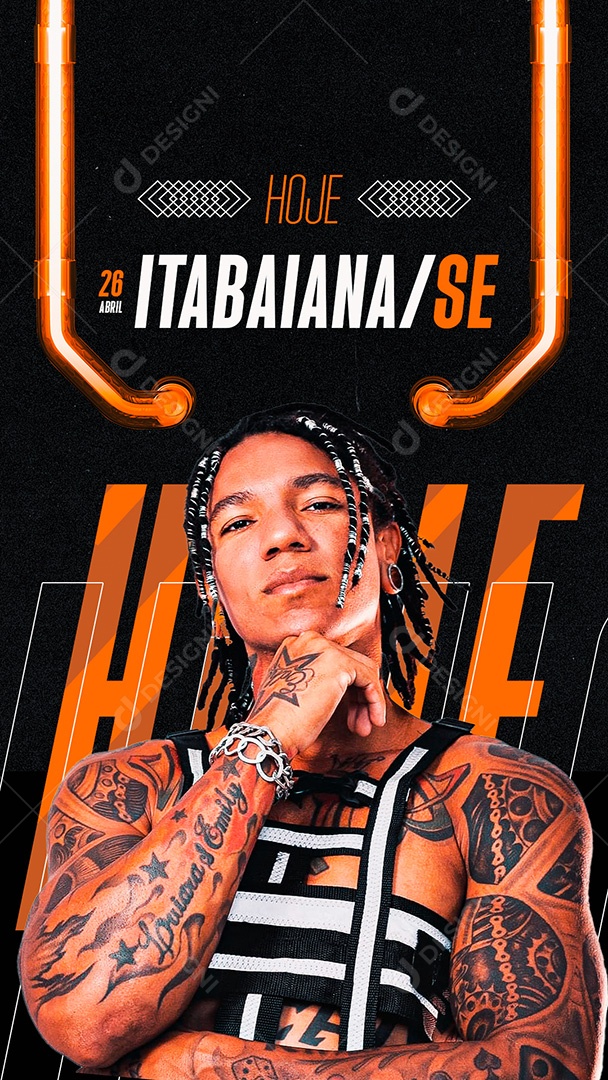 Story Flyer Agenda Hoje Social Media PSD Editável