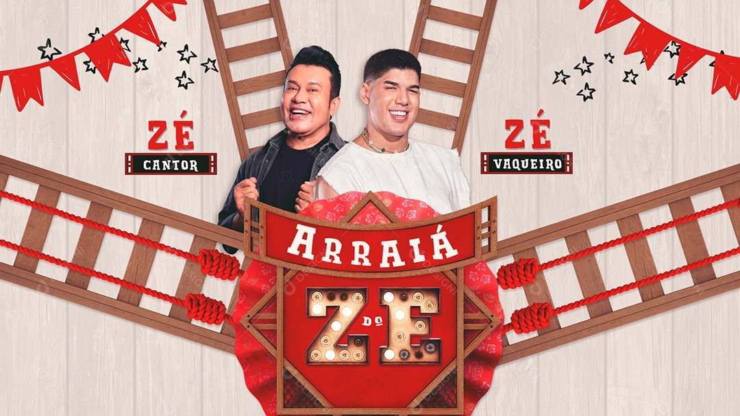Banner Flyer Arriá do Zé Capa Youtube Social Media PSD Editável
