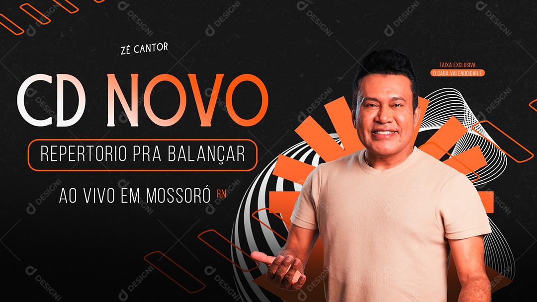 Banner Flyer CD Novo Capa Youtube Social Media PSD Editável