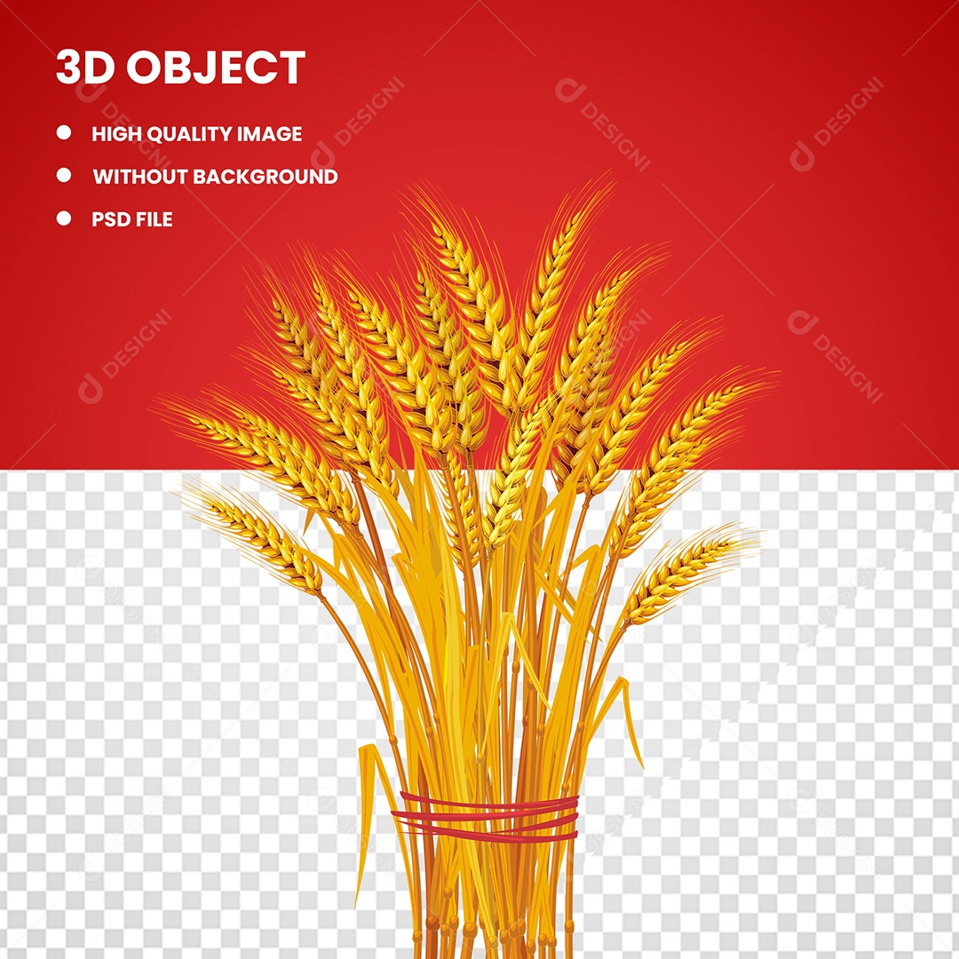 Elemento Grão De Trigo Para Composição PSD